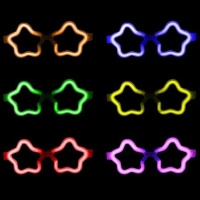 Gafas luminosas de estrella surtidas - 1 unidad