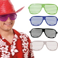 Gafas hawaianas de colores surtidos - 1 unidad