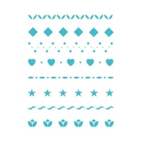 Plantilla Stencil cenefas varias de 15 x 20 cm - Artis decor - 1 unidad
