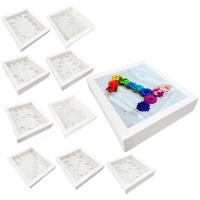 Caja para 12 cupcakes en forma de número - 1 unidad