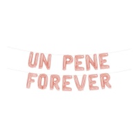 Globo letras un pene forever rosa - 13 unidades