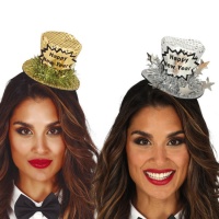 Diadema de sombrero mini de Año Nuevo colores surtidos