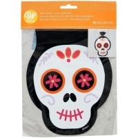 Bolsa para dulces de Día de los muertos de 22 x 15,5 cm - Wilton - 15 unidades