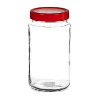 Tarro de 2 L transparente con tapa