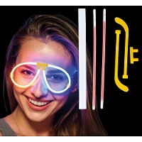 Gafas luminosas neón de aviador