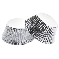 Cápsulas para cupcakes de 3 cm metalizado - 60 unidades