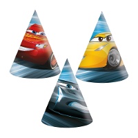 Sombrero de Cars azul - 6 unidades