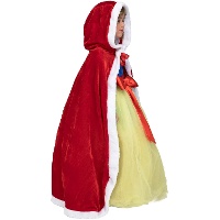 Capa de 95 cm de terciopelo con capucha infantil