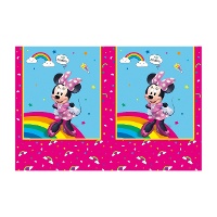 Mantel de Minnie Arcoíris de 1,20 x 1,80 cm