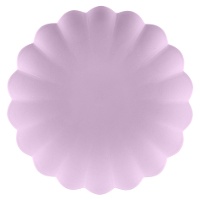 Plato de 22 cm ondulados reutilizables - 4 unidades