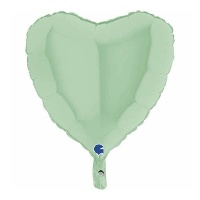 Globo de corazón mate de 46 cm - Grabo