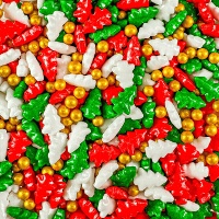 Sprinkles de trío de abeto navideño de 90 gr - Azucren