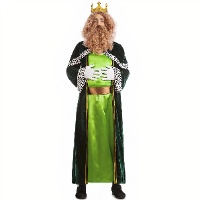Disfraz de Rey Mago verde adulto