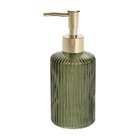 Dispensador de jabón verde de 17 cm