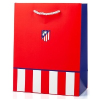 Bolsa regalo de 32 x 26 x 12 cm de Atlético de Madrid roja