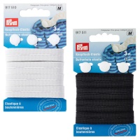 Cinta elástica de 1,2 cm con ojales + 3 botones - Prym - 3 m