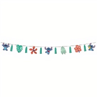 Guirnalda de Stitch con borlas de 2 m
