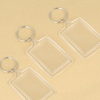 Llaveros para foto rectangular de 4,2 x 2,8 cm - 4 unidades