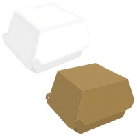 Envase de hamburguesa de 10 x 8 cm - 1 unidad