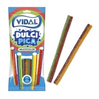 Regaliz multicolor con pica pica de sabores - Dulcipica Vidal - 90 gr