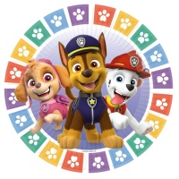 Platos de la Patrulla Canina acción de 18 cm - 8 unidades
