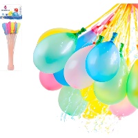 Ramo de globos de agua de colores de llenado automático - 37 unidades