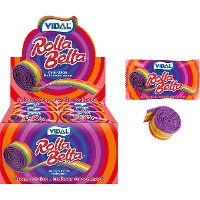 Regaliz Rolla Belta multicolor con pica - Vidal - 24 unidades