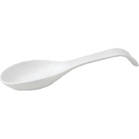 Reposacucharas blanco de procelana grabado