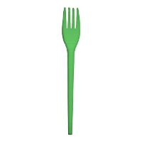Tenedores de 17 cm de plástico colores - 12 unidades