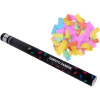 Cañón de confeti multicolor de papel de 60 cm