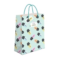 Bolsa regalo de 32 x 10 x 26 cm de Profe, tú brillas - 1 unidad