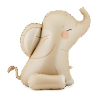 Globo de elefante beige de 84 x 90 cm