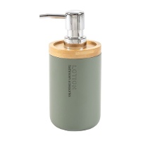 Dispensador de jabón verde de 17 cm