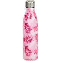Botella de 0,5 L con diseño palmeras flúor