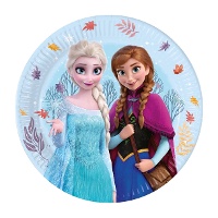 Platos de Frozen azul de 23 cm - 8 unidades