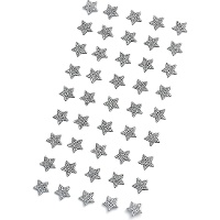 Pegatinas de estrella con purpurina de 0,8 cm - 45 piezas