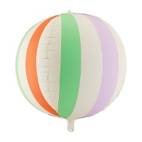 Globo orbz de rayas pastel de 50 cm
