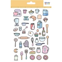 Pegatinas de productos de cocina - 1 lámina