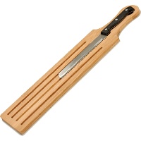 Tabla de cortar de 50 x 10 cm para pan con cuchillo