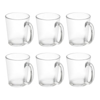 Taza de 250 ml de café con asa conica - 6 unidades