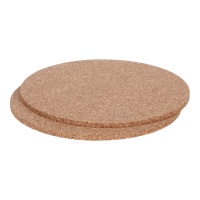 Salvamantel de 18 cm de corcho redondo