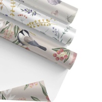 Papel de regalo de Flores de 2 x 0,70 m - 1 unidad