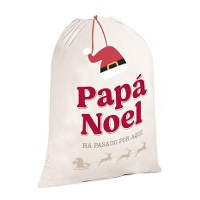 Saco de Papá Noel he pasado por aquí de 75 x 50 cm