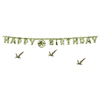 Guirnalda Jurassic World Birthday de 1,65 m