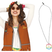 Collar hippie multicolor de 6 cm