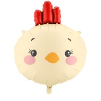Globo de gallina con cresta de 59 x 51 cm