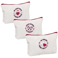 Neceser de Amor corazón de 22 x 15 cm - 1 unidad