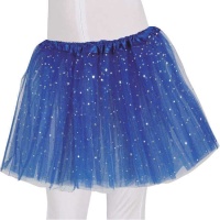 Falda de tutú con purpurina y estrellas - 30 cm
