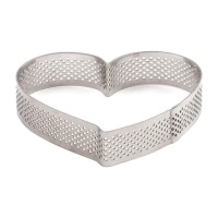 Molde corazón de 10 x 9 x 2 cm microperforado - Decora