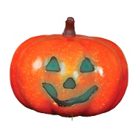 Calabaza Halloween con luz de 16 cm